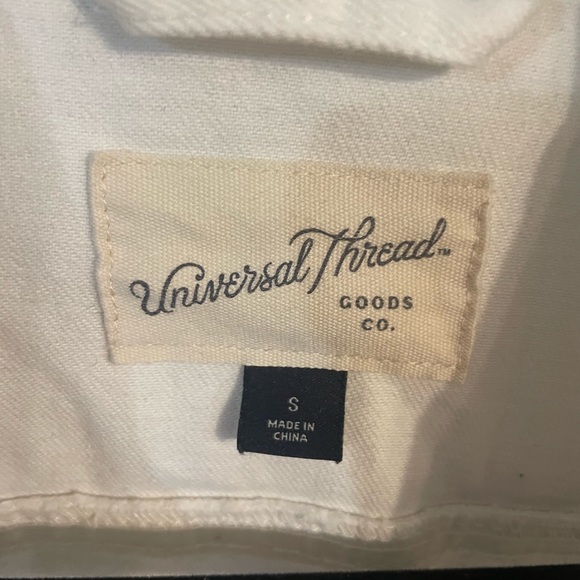 White Universal Threads Jean Jacket. Worn once. - Picture 2 of 2
